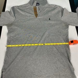 Polo Ralph Lauren - Gray Long Sleeve Quarter Button - Size M